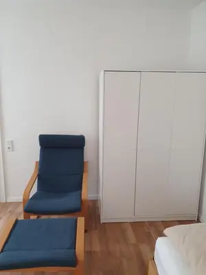 Ein Sitzbereich in der Unterkunft Privatzimmer an der Uniklinik Mainz