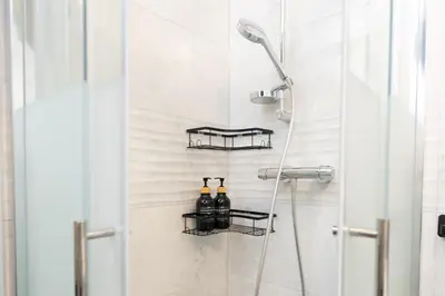 Ein Badezimmer in der Unterkunft Travelers Dream Heart of Mannheim
