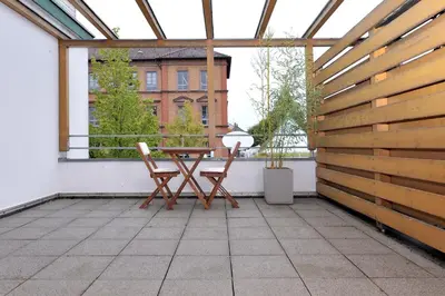 Ein Balkon oder eine Terrasse in der Unterkunft Hotel Friedrichstraße