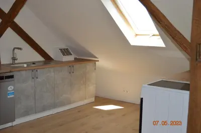 Küche/Küchenzeile in der Unterkunft Ferienwohnung Fillsack