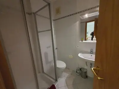 Ein Badezimmer in der Unterkunft Hochparterre für 4 Personen
