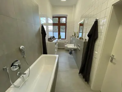 Ein Badezimmer in der Unterkunft Charmante Wohnung am Neckar