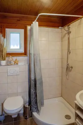 Ein Badezimmer in der Unterkunft Ferienhaus Auszeit