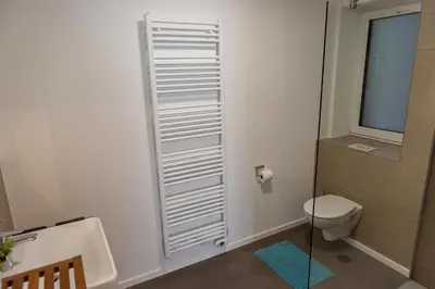 Ein Badezimmer in der Unterkunft Ferienwohnung am Erzberg