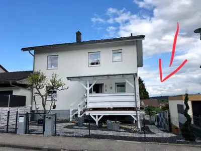 Das Gebäude in dem sich die Ferienwohnung befindet