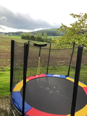 Ein Kinderspielbereich in der Unterkunft Familienglück im Odenwald