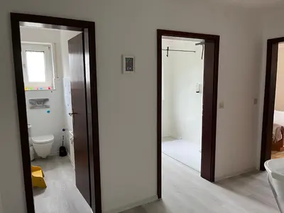 Ein Badezimmer in der Unterkunft Familienglück im Odenwald