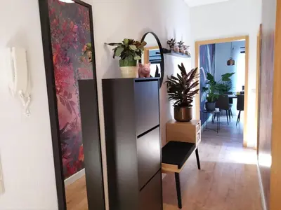Küche/Küchenzeile in der Unterkunft Ferienwohnungen Krüger 'Apartment Luke'