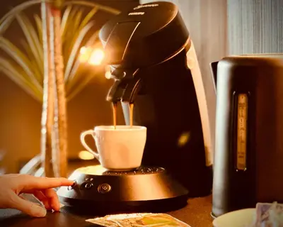 Kaffee-/Teezubehör in der Unterkunft Stadthaus Neckarsulm serviced apartments - Stadthaus Heiner