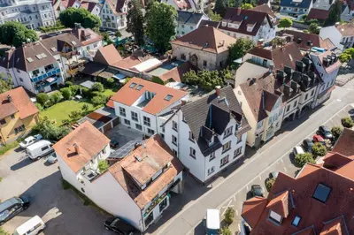 Ein allgemeiner Blick auf Hemsbach oder ein Stadtblick von der Ferienwohnung aus