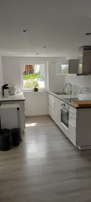 Küche/Küchenzeile in der Unterkunft Traumblick Südpfalz