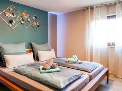 Ein Bett oder Betten in einem Zimmer der Unterkunft Apartment Hartmann im Odenwald by Interhome