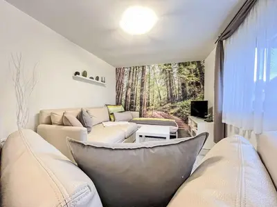 Ein Sitzbereich in der Unterkunft Apartment Hartmann im Odenwald by Interhome
