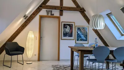 Ein Sitzbereich in der Unterkunft WOLKENFREI - ankommen und Zuhause fühlen - Apart-VL
