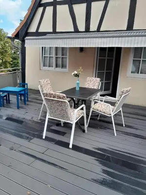 Ein Balkon oder eine Terrasse in der Unterkunft Ferienwohnung Camino