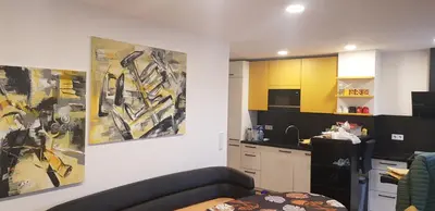 Küche/Küchenzeile in der Unterkunft Joanna Apartment - Schwetzingen 3