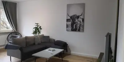 Ein Sitzbereich in der Unterkunft Im Herzen von Hauenstein