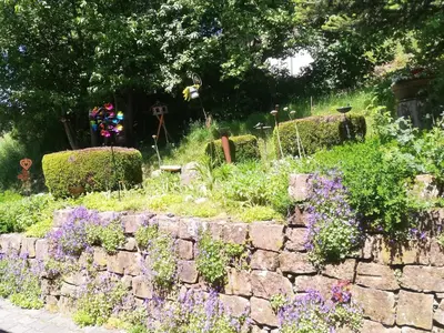 Ein Garten an der Unterkunft Ferienwohnung Traumblick