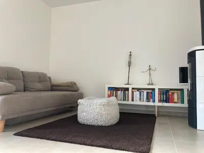 Ein Sitzbereich in der Unterkunft SweetSuites 40A Lavendelhaus