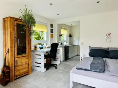 Küche/Küchenzeile in der Unterkunft ☆Gemütliche 1-Zimmerwohnung mit Terrasse☆