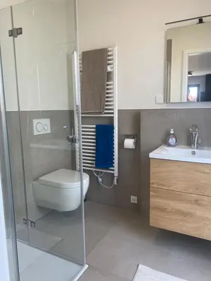 Ein Badezimmer in der Unterkunft Apartment Loch 10, Bitzgrunder Weg 3