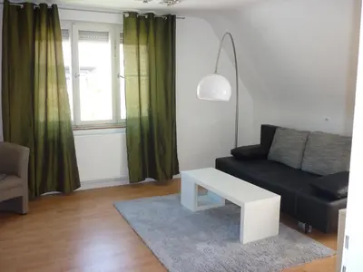 Ein Sitzbereich in der Unterkunft Prinz City Apartments