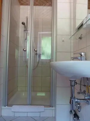 Ein Badezimmer in der Unterkunft Gästehaus Hoffmann