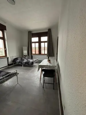 Ein Sitzbereich in der Unterkunft 1 Zimmer für 2 Personen Bruchsal ruhige Lage