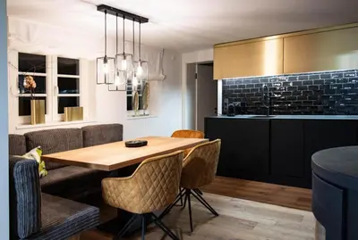 Küche/Küchenzeile in der Unterkunft Adlerlodge - Appartement 3