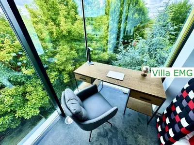 Grundriss der Unterkunft Luxus Design Ferienhaus Villa EMG Bensheim nah Frankfurt, Heidelberg mit Sauna, Schwimmteich, Garten für Familien und Gruppen bis 17 Personen