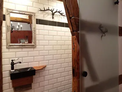 Ein Badezimmer in der Unterkunft Fürstenstube