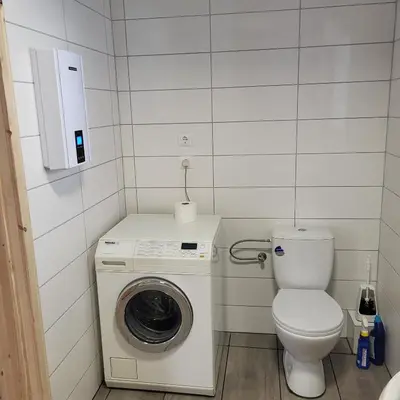 Ein Badezimmer in der Unterkunft Ferienwohnung Monteurwohnung