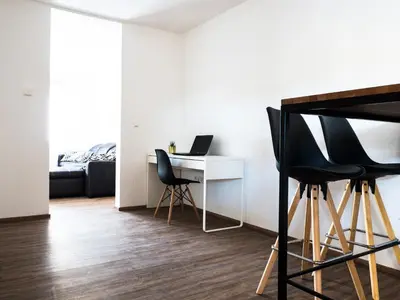 TV/Unterhaltungsangebot in der Unterkunft Wohnung Forst