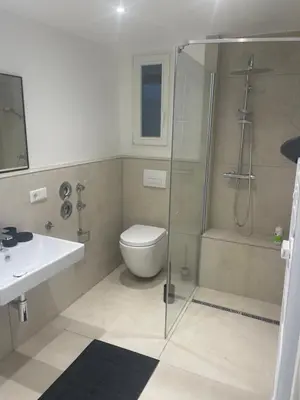 Ein Badezimmer in der Unterkunft GetAway in Eberbach im Odenwald nahe Heidelberg