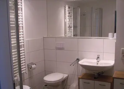 Ein Badezimmer in der Unterkunft Ferienwohnung Weitsicht