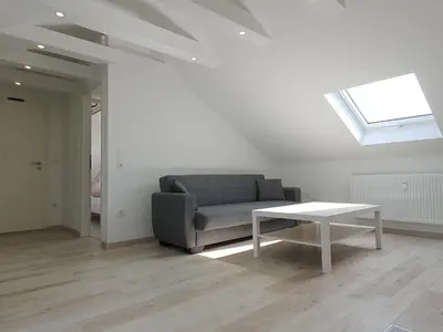 Ein Sitzbereich in der Unterkunft ruhige und moderne 2-Zi. Wohnung