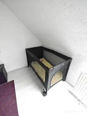 Ein Bett oder Betten in einem Zimmer der Unterkunft Urlaub am Rhein Speyer Hockenheim