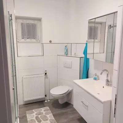 Ein Badezimmer in der Unterkunft Ferienwohnung Hanna