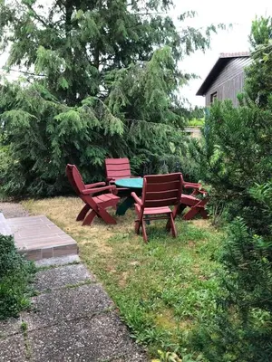 Ein Garten an der Unterkunft Ferienwohnungen Tannenhof