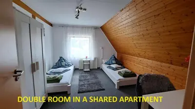 Ein Bett oder Betten in einem Zimmer der Unterkunft Cosy Retreat in Friolzheim
