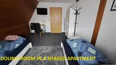 Ein Bett oder Betten in einem Zimmer der Unterkunft Cosy Retreat in Friolzheim