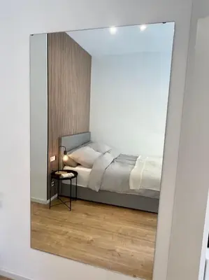 Ein Bett oder Betten in einem Zimmer der Unterkunft Modernes Apartment im Zentrum von Karlsruhe