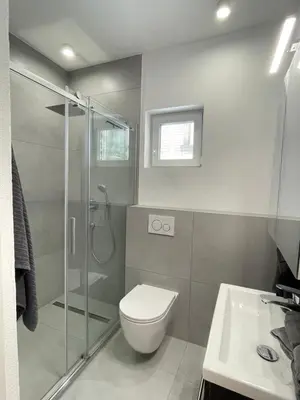 Ein Badezimmer in der Unterkunft Modernes Apartment im Zentrum von Karlsruhe