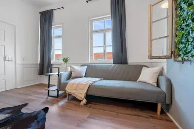 Ein Sitzbereich in der Unterkunft BackHome - SUITE XL - Parkhaus - Fantastische Schlosslage - SmartTV - Waschmaschine - Netflix - 90qm - 24h Checkin - Apartment 2