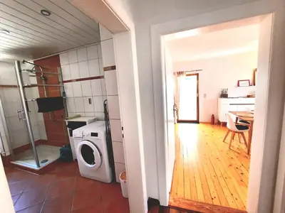 Küche/Küchenzeile in der Unterkunft Ferienwohnung Sankt Martin 225 N.N.