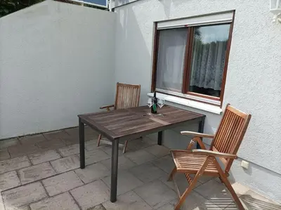 Ein Balkon oder eine Terrasse in der Unterkunft Ferienwohnung Morenz