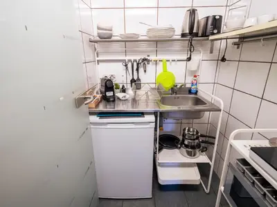 Küche/Küchenzeile in der Unterkunft City Suite - 5 Min to HBF