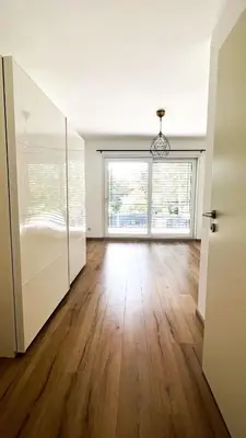 Grundriss der Unterkunft 2 ZKB Apartment in Mannheim Küche - Parken - Großer TV