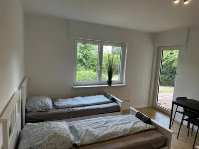 Ein Bett oder Betten in einem Zimmer der Unterkunft Apartment Lutherbaum