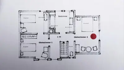 Grundriss der Unterkunft Gemütliches Privatzimmer